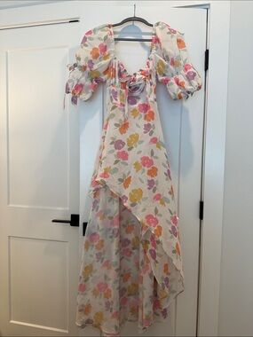 For love and lemons floral maxi high low dress